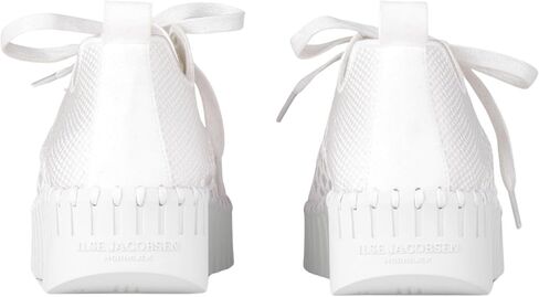 Ilse Jacobsen HORNBAEK Women's Tulip 4271 Lace Up Wedge White/White in Kuwait