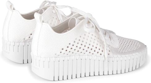 Ilse Jacobsen HORNBAEK Women's Tulip 4271 Lace Up Wedge White/White in Kuwait