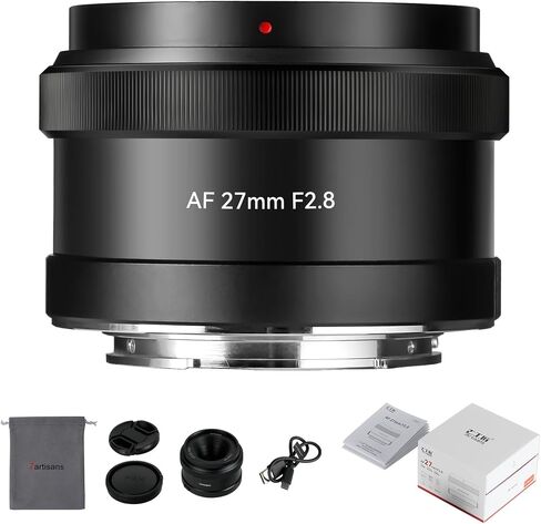 7artisans AutoFocus 27mm F2.8 APS-C Frame Lens,F2.8 Large Aperture,Support Automatic/Manual Face/Eye Recognition, Compatible for Fujifilm FX Camera Fuji X-H/T/T30/S/E/A Series in Kuwait