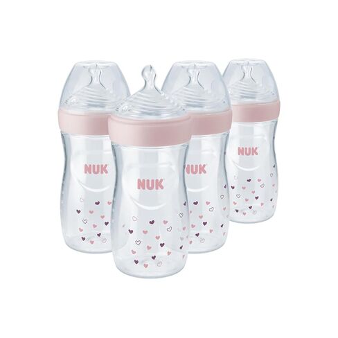 NUK Simply Natural Baby Bottle with SafeTemp, 5 oz, 4 Count in Kuwait