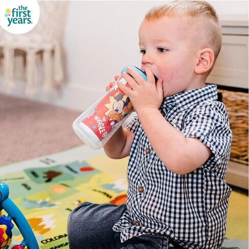 The First Years Disney Mickey Mouse Kids Insulated Sippy Cups - Dishwasher Safe Spill Proof Toddler Cups - Ages 12 Months and Up - 9 Ounces - 2 Count in Kuwait