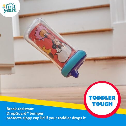 The First Years Disney Mickey Mouse Kids Insulated Sippy Cups - Dishwasher Safe Spill Proof Toddler Cups - Ages 12 Months and Up - 9 Ounces - 2 Count in Kuwait