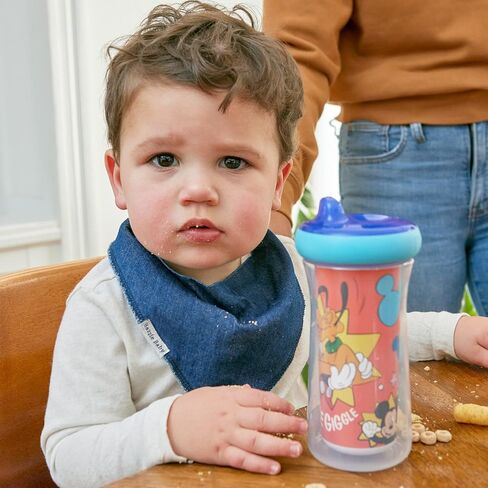 The First Years Disney Mickey Mouse Kids Insulated Sippy Cups - Dishwasher Safe Spill Proof Toddler Cups - Ages 12 Months and Up - 9 Ounces - 2 Count in Kuwait