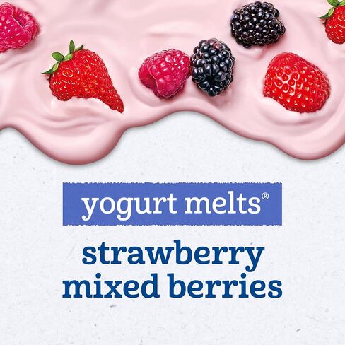 Gerber Stage 3 Strawberry Mixed Berry Yogurt Melts, 1 Oz, 4 Pack in Kuwait