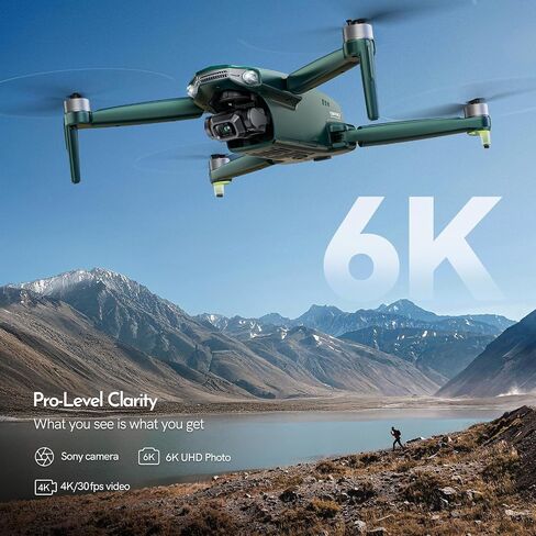 G11PRO 6K Drone with Camera for Adults, 4K/30fps Video | 3-Axis Brushless Gimbal, 70mins Flight Time with 2 Batteries, 10000ft Long Range,Auto Return, FAA compliance in Saudi Arabia