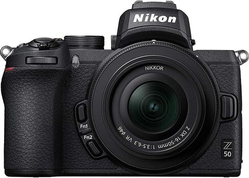 Nikon Z50 DX-Format Mirrorless Camera Body with NIKKOR Z DX 16-50mm f/3.5-6.3 VR Lens - 1633B in Kuwait