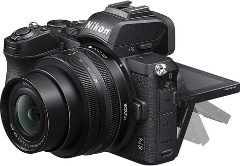 Nikon Z50 DX-Format Mirrorless Camera Body with NIKKOR Z DX 16-50mm f/3.5-6.3 VR Lens - 1633B in Kuwait