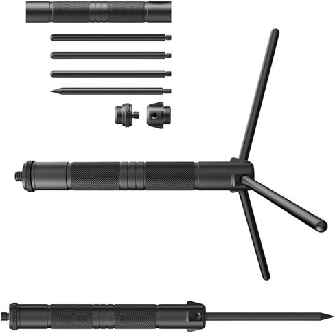 Portables Folding Camping Light Stand with Stabilizing Tripods Base and Antislip for Camera Equipment Heavy Type Outdoor Light Stand in Kuwait