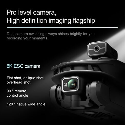 FPV Drone with 4K UHD Camera for Adults, V168 Pro Max GPS Drone with 360° Obstacle Avoidance Brushless Motor RC Drone with 4.5" HD Screen on Controller, Auto Return Altitude Hold Headless Mode, Optical Flow Hover Foldable RC Quadcopter with Screen Remote  in Kuwait