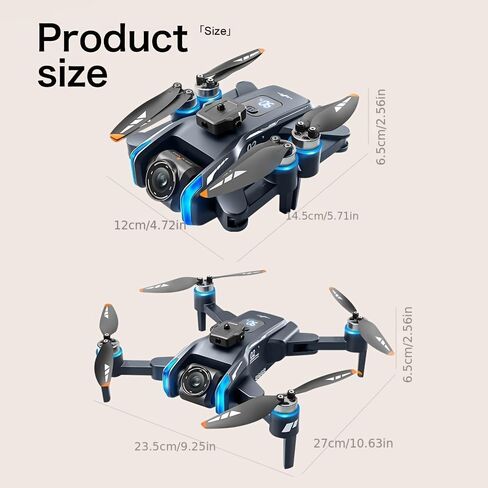 GPS Drone with Camera for Adults, 4.5" Screen Remote Controller, Foldable Design, 2 Batteries, Beginner-Friendly FPV RC Quadcopter, Auto Return, Follow Me, One Key Takeoff/Landing, Altitude Hold, LED Light, Under 249g in Kuwait