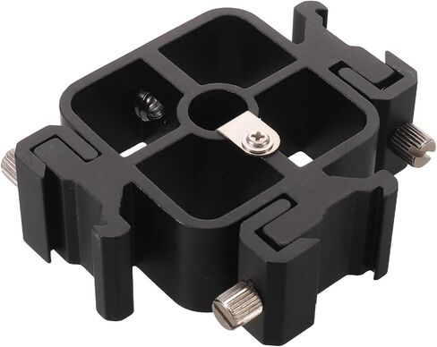 Multi-Device Cold Shoe Mount Adapter for Flash Bracket and Camera, Alloy Three-Head Cold Shoe Interfaces with Quick Installation and Sturdy, Stable Secure Attachments for Video in Kuwait