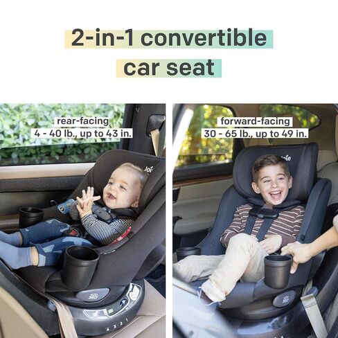 Joie Baby, Chili Spin SI 360 Rotating 2-in-1 Convertible Car Seat, Rear and Forward-Facing, No-Rethread Harness, Side Impact Protection (Mocha) in Kuwait