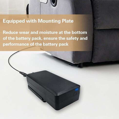 Power Recliner GreenPower 6000mAh Wireless Rechargeable Battery Pack Kits | Wall Power Supply, Extension Cord, Y Power Cable, Lift Chair Electric Sofa Battery Pack Replacement in Kuwait
