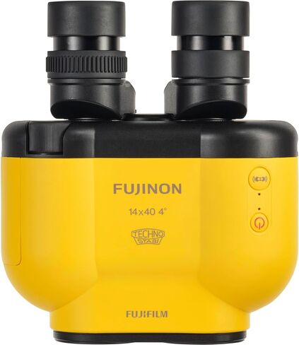Fujinon Techno-Stabi TS-X 14x40 Image Stabilized Binoculars, ±6° Stabilization, Waterproof Marine & Astronomy Optics, Reverse Porro Prism Design (Yellow) (Bundle) in Kuwait