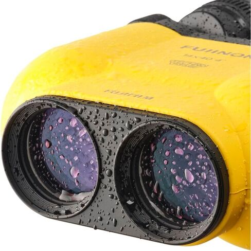 Fujinon Techno-Stabi TS-X 14x40 Image Stabilized Binoculars, ±6° Stabilization, Waterproof Marine & Astronomy Optics, Reverse Porro Prism Design (Yellow) (Bundle) in Kuwait