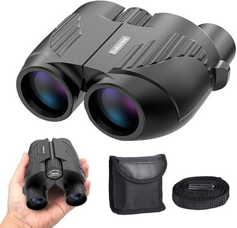20x25 High Powered Binoculars for Adults,Compact HD Waterproof Durable and Clear BAK4 Prism FMC Lens,Suitable for Bird Watching,Sightseeing and Outdoor Sports,Black in Kuwait