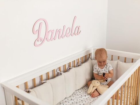 Personalized Wooden Name Sign | Customizable Nursery Decor | Gift for Any Newborn | 8" to 35" Wide in Kuwait