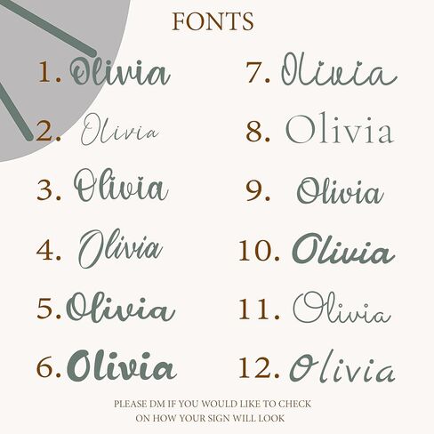 Personalized Wooden Name Sign | Customizable Nursery Decor | Gift for Any Newborn | 8" to 35" Wide in Kuwait