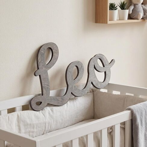 Personalized Wooden Name Sign | Customizable Nursery Decor | Gift for Any Newborn | 8" to 35" Wide in Kuwait
