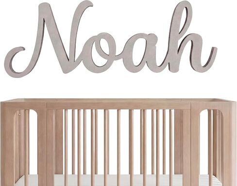 Personalized Wooden Name Sign | Customizable Nursery Decor | Gift for Any Newborn | 8" to 35" Wide in Kuwait