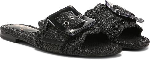 Sam Edelman Women's Bambi Flat Sandal Black 9.5 Medium in Kuwait