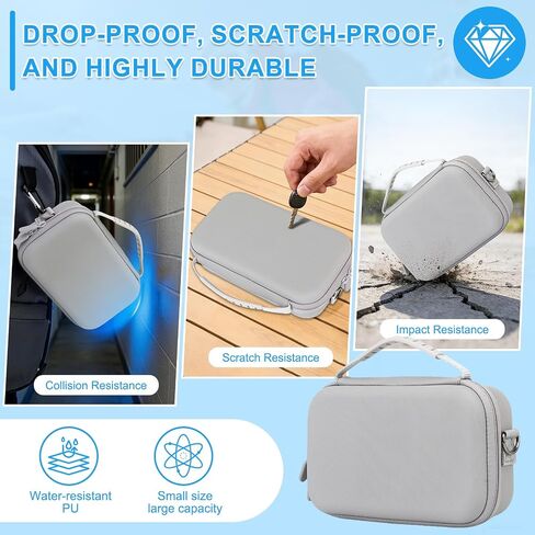 Carry Case for Insta360 Go Ultra Accessories, with Shoulder Strap Hard Case | Insta 360 Go Ultra Portable Travel Bag for Protection, Organization, and Storage, Water-Resistance insta 360 go ultra bag in Kuwait
