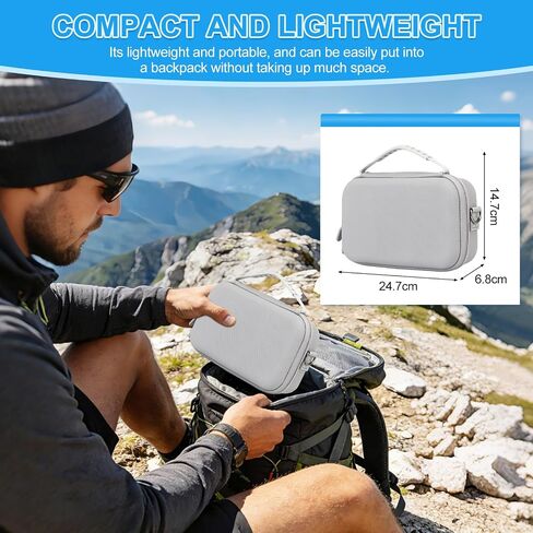 Carry Case for Insta360 Go Ultra Accessories, with Shoulder Strap Hard Case | Insta 360 Go Ultra Portable Travel Bag for Protection, Organization, and Storage, Water-Resistance insta 360 go ultra bag in Kuwait