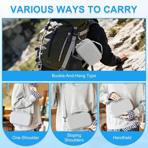 Carry Case for Insta360 Go Ultra Accessories, with Shoulder Strap Hard Case | Insta 360 Go Ultra Portable Travel Bag for Protection, Organization, and Storage, Water-Resistance insta 360 go ultra bag in Kuwait