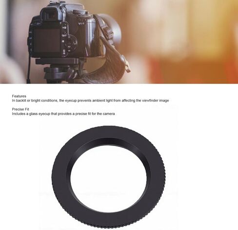 Fabater Camera Eyecup with Glass for D4 D3X D700 D800 D810 Optimal Viewing in Bright Light Durable Rubber 1 Unit in Kuwait