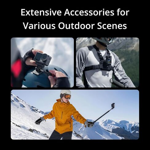 DJI Osmo Action 4 Adventure Combo - 4K Waterproof Action Camera with Battery Case Bundle with Lexar 64GB Memory Card, Protective Case, Outdoor Kit and 1 YR CPS Enhanced Protection Pack in Kuwait