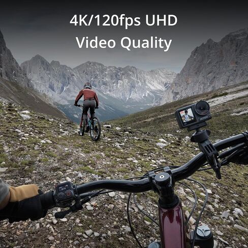DJI Osmo Action 4 Adventure Combo - 4K Waterproof Action Camera with Battery Case Bundle with Lexar 64GB Memory Card, Protective Case, Outdoor Kit and 1 YR CPS Enhanced Protection Pack in Kuwait