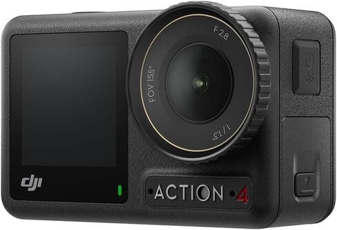 DJI Osmo Action 4 Adventure Combo - 4K/120fps Waterproof Action Camera with 128GB MicroSD Card, 3 Batteries, 1.5m Extension Rod, Card Reader, Backpack & 2-Year Warranty in Kuwait