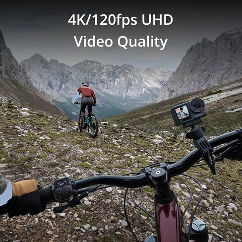 DJI Osmo Action 4 Adventure Combo - 4K/120fps Waterproof Action Camera with 128GB MicroSD Card, 3 Batteries, 1.5m Extension Rod, Card Reader, Backpack & 2-Year Warranty in Kuwait