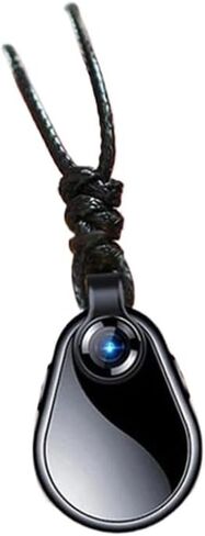 1080P Action Camera with Necklace Mount Wide Angle Portable Video and Audio Recorder Compatible with MicroSD Cards from 32GB in Kuwait