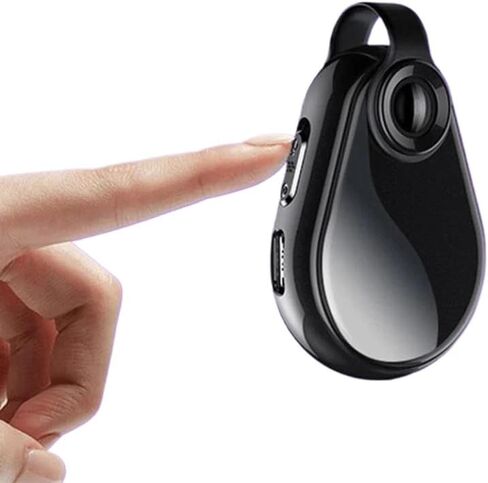 1080P Action Camera with Necklace Mount Wide Angle Portable Video and Audio Recorder Compatible with MicroSD Cards from 32GB in Kuwait