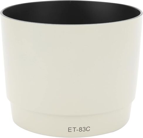 White ET-83C Lens Hood for EF 100-400mm F/4.5-5.6L IS USM, Matte Inner Wall, Avoids Scattered Light, Lightweight in Kuwait