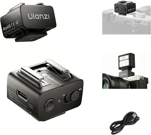 ULANZI LA10 Mini Flash Trigger for Nikon, Fujifilm, Sony, Canon, Olympus DSLR Cameras - 2.4G Wireless Flash Trigger Receiver & Transmitter, Off-Camera Flashes, Universal Hot Shoe, Multi-Light Setup in Kuwait