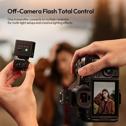 ULANZI LA10 Mini Flash Trigger for Nikon, Fujifilm, Sony, Canon, Olympus DSLR Cameras - 2.4G Wireless Flash Trigger Receiver & Transmitter, Off-Camera Flashes, Universal Hot Shoe, Multi-Light Setup in Kuwait