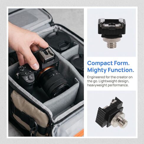 VALICLUD 4pcs Hot Shoe Mount Adapter 1/4" Female Thread Camera Hot Shoe Connector Alloy Portable Flash Stand Mount for Cameras and Video Lights Enhanced Stability for Studio and Video in Kuwait
