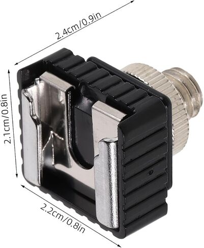 ibasenice 4pcs Hot Shoe Adapter Kit with 1/4 Thread Screw Mount for Flash and Microphone, Lightweight Alloy Construction, Portable Design for Vlogging and Video Shoots, Quick Installation in Kuwait