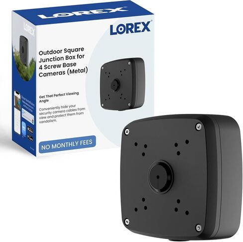 Lorex Outdoor Square Junction Box for 4 Screw Base Cameras in Kuwait