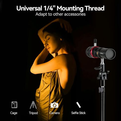 WELLMAKING 10W LED Projection Flashlight with 20 Gobos for Photo Video | Four-Color Effects, Professional Imaging Lens, Stepless Zoom Beam, Creative Pattern Projection, Content Creation & YouTube in Kuwait