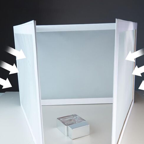 Diffuser Board for Photography, Double Side Light Reflector Panel with Soft Light, Portable Photo Fill for Studio and Outdoor Shoots in Kuwait