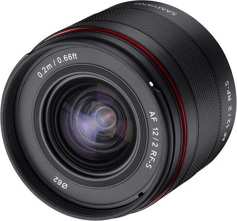 Samyang SYIO12AF 12mm F2.0 AF Ultra Wide Lens, Canon RF-S | Fast, accurate autofocus with premium optics delivers sharp photos and smooth video in a compact design. in Kuwait