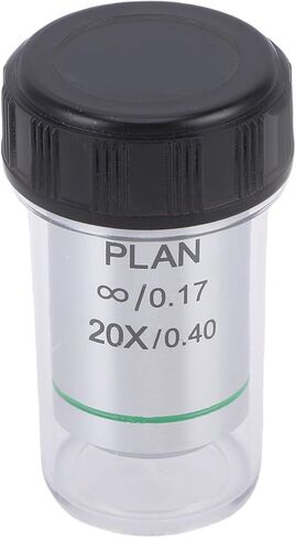 Tbest 20X Plan Objective Lens, Microscope Objective Lens20.2MM Thread RMS Lens for Biological Microscope in Kuwait