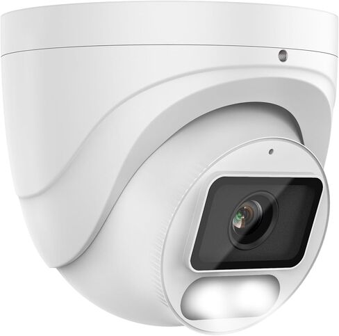 VIKYLIN 4K 8MP Dual Lens Poe IP Security Camera Outdoor with 180° Panoramic Wide Angle, Full Color/EXIR2.0 Night Vision,Human/Vehicle Detection,2-Way Talk, Micro SD(512G),IP67,Blue Iris,NDAA Compliant in Saudi Arabia