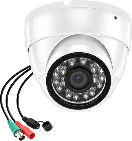 1080P Analog Camera, CCTV Camera 4-in-1 (TVI/AHD/CVI/960H Analog) | 2.8mm Fixed Lens, 65ft IR Night Vision Analog Camera, 105° Analog Wide Angle Dome Surveillance Camera for Home Outdoor in Kuwait