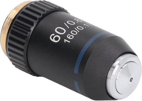 Microscope Lens 60X Achromatic Brass with High Light Transmission for Biology Laboratory 20.2 mm in Kuwait