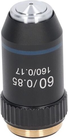 Microscope Lens 60X Achromatic Brass with High Light Transmission for Biology Laboratory 20.2 mm in Kuwait
