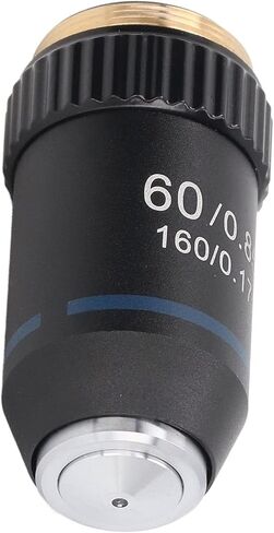 Microscope Lens 60X Achromatic Brass with High Light Transmission for Biology Laboratory 20.2 mm in Kuwait